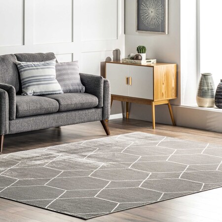 Nuloom Veronica Geometric Honeycomb Area Rug 4ft 3in x 6ft LPBL15B-406